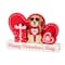 Glitzhome® 12" Valentine's Wooden Table Block Set